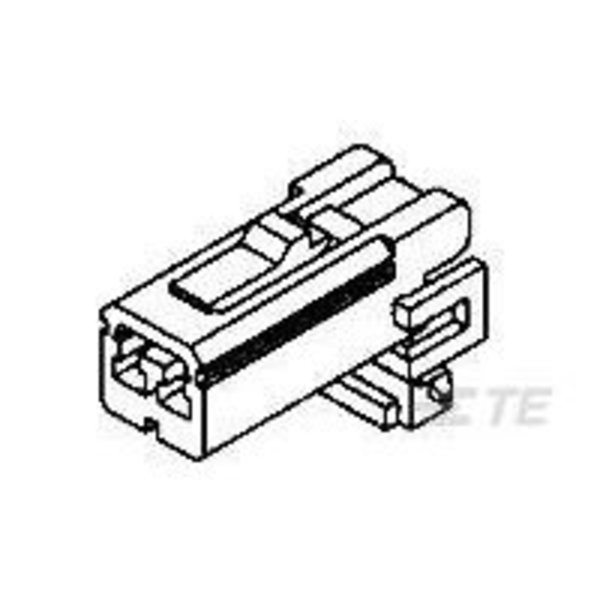 Te Connectivity 070 MLC PLUG HSG 2P YELLOW 174463-7